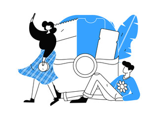 Online shopping e-commerce coupon concept flat vector concept operation hand drawn illustration
