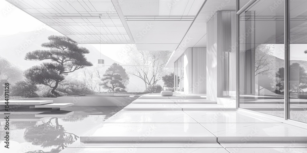 Poster Grid-based layout techniques for architectural rendering