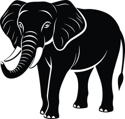 elephant isolated on white background