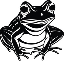 frog on white background eps 10