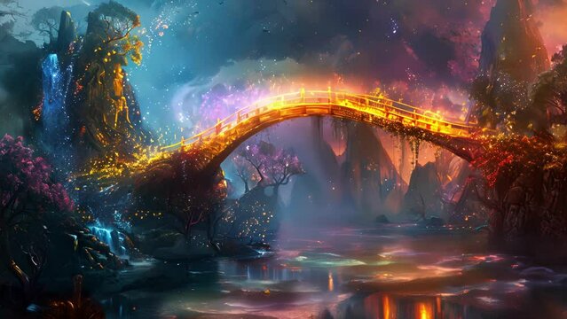 The vibrant hues of the Rainbow Bridge remind us that the past and present are inextricably linked connected through the passage of time.