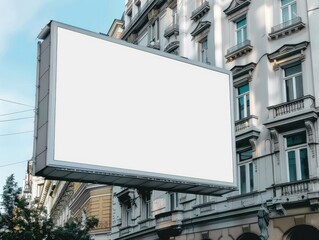 Obraz premium Blank Billboard Mockup in Urban Setting.
