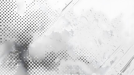 Modern halftone white and grey background. Design decoration concept for web layout, poster, banner. 