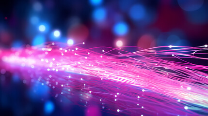 Glowing fiber optic cable