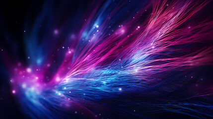 Glowing fiber optic cable