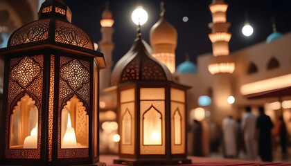 Obraz premium Ramadhan Islamic Lamp Lantern
