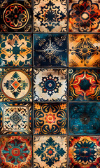 wallpaper, tiles or carpet in a seamless pattern
