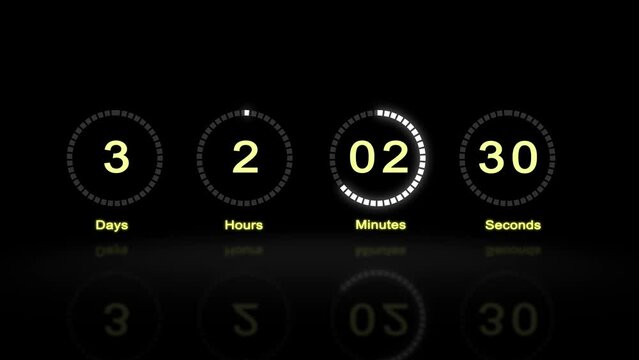 Digital Stopwatch Countdown Alarm Clock Timekeeper or Watch Chronometer Animation digital clock countdown timer Stopwatch. LCD display or CRT monitor Screen. minute, second and milliseconds.