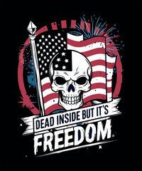 Freedom 4th of July T Shirt Design