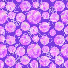 Summer drink seamless cocktails cartoon ice pattern for wrapping paper