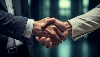 business people shaking hands