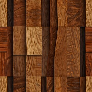 Abstract paneling pattern - seamless background - wood texture
