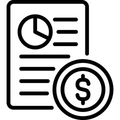 financial budgeting icon
