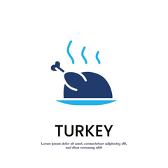 turkey colored icon vector design good for web or mobile app