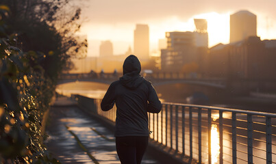 Fototapeta premium running athlete training