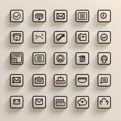 Minimalist Info Icons Collection for Modern Digital Platforms - Versatile, Recognizable, and Universally Understandable