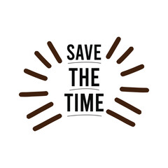 Obraz premium save the time calligraphy
