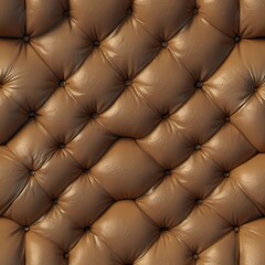 Naklejka premium Seamless beige leather upholstery pattern, 3d illustration 