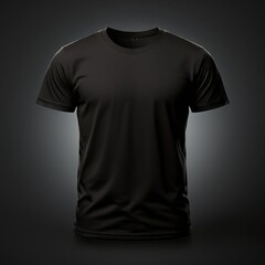 AI Image Generator, Simple Black T-Shirt