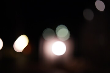 Light night bokeh abstract