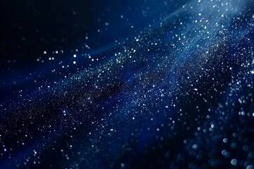 Obraz premium Deep Space Navy Exploration in Cosmic Starfield Projection