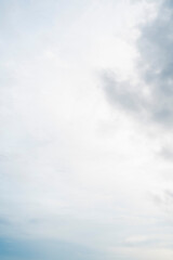 Obraz premium Cumulus clouds in the blue sky.