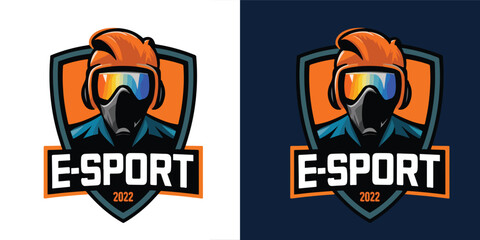 Modern and Creative Isolated Esports Tournament Badge Logo Vector for Gaming League or Sports