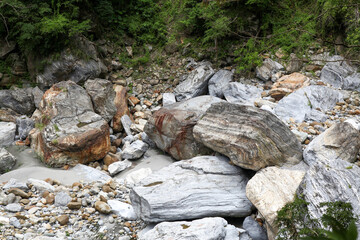 View of nature landscape mountain in taroko National park at Hualien,taiwan.