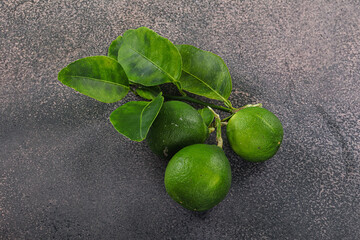 Fresh juicy ripe green lime