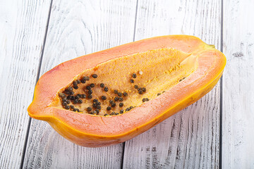 Sweet and juicy tropical papaya