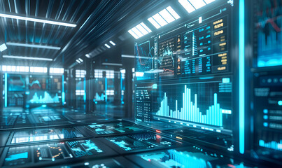 Financial investing, stocks, analysis concept