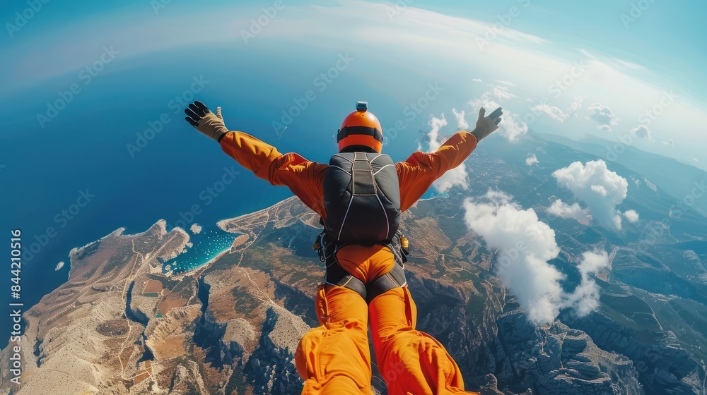 Wall mural sky diving