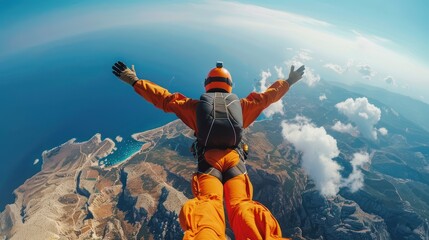 sky diving