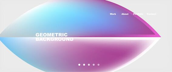 Minimal geometric web site page template design. Vector Illustration For Wallpaper, Banner, Background, Card, Book Illustration, landing page