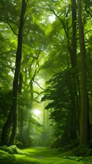 Fototapeta premium morning in the forest