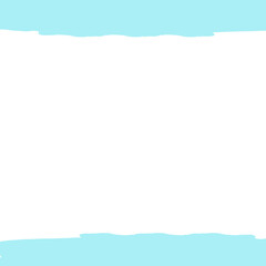 frame with sky blue color and transparent background