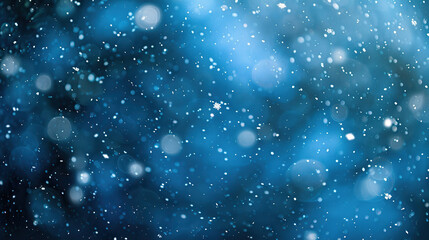 Obraz premium Snow falling gently on a silent night