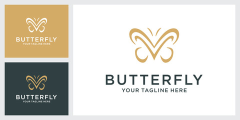 Butterfly vector logo design template