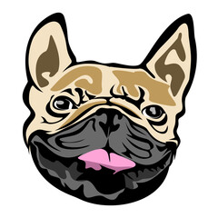 Cartoon Bulldog Vector Mascot logo