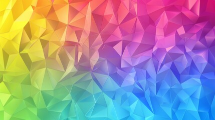 Geometric Rainbow Gradient background transitioning through a spectrum of colors playful and vibrant
