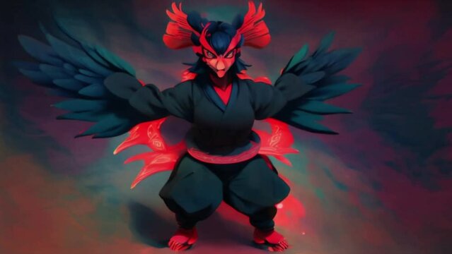 The devil cartoon animation depicts a comical and often hilarious portrayal of a devil character. From its large horns to its long tail, the character is often shown trying to prank or disrupt other m