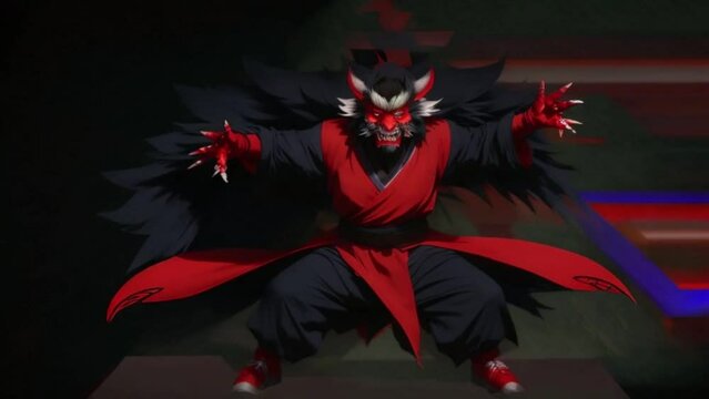The devil cartoon animation depicts a comical and often hilarious portrayal of a devil character. From its large horns to its long tail, the character is often shown trying to prank or disrupt other m