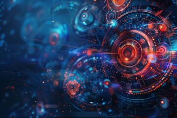 Conceptual background illustrating digital innovation.