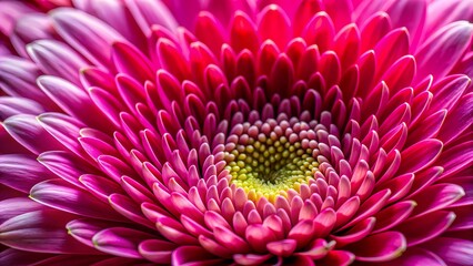 Magenta Pink Flower In Full Bloom With A Yellow Center And Light Pink Outer Petals.