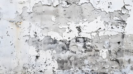 Obraz premium Blank white grunge cement wall texture background, banner, interior design background, banner. 