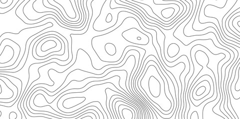 Fototapeta premium White background and black lines topography contour map. abstract geography curve wave line vector illustration. luxury topography contour map grid pattern backdrop background.