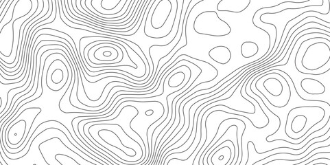 Obraz premium White background and black lines topography contour map. abstract geography curve wave line vector illustration. luxury topography contour map grid pattern backdrop background.