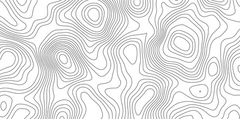 Fototapeta premium White background and black lines topography contour map. abstract geography curve wave line vector illustration. luxury topography contour map grid pattern backdrop background.