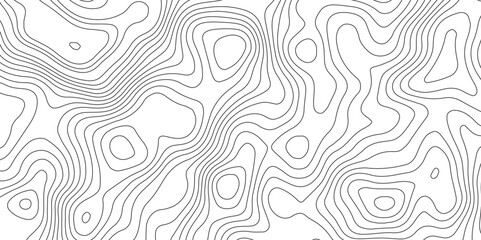 Obraz premium White background and black lines topography contour map. abstract geography curve wave line vector illustration. luxury topography contour map grid pattern backdrop background.