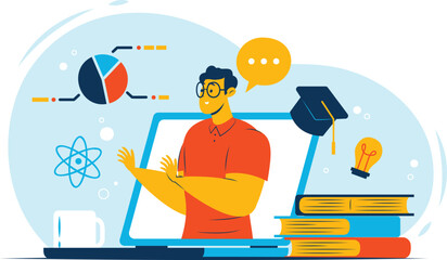 Virtual classroom in e-learning session